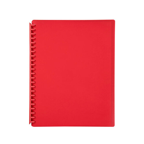Display Book Bantex A4 20P Mat Cover Red Refillable